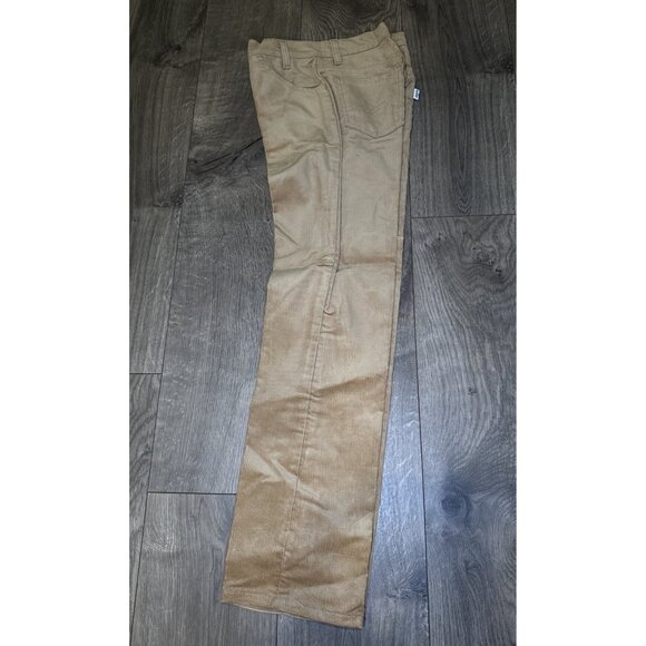 VTG 70's Levi's 719-1523 Corduroy Size 26x28 Student Fit Tan Pants YKK 45 zip - Picture 2 of 7